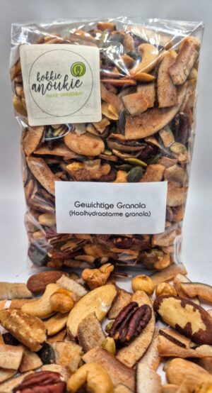 Gewichtige Granola : koolhydraatarme granola 500 gram